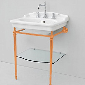 ArtCeram Hermitage Консоль напольная металлическая для раковины 68x55x95h см, цвет: gold HEA015 73