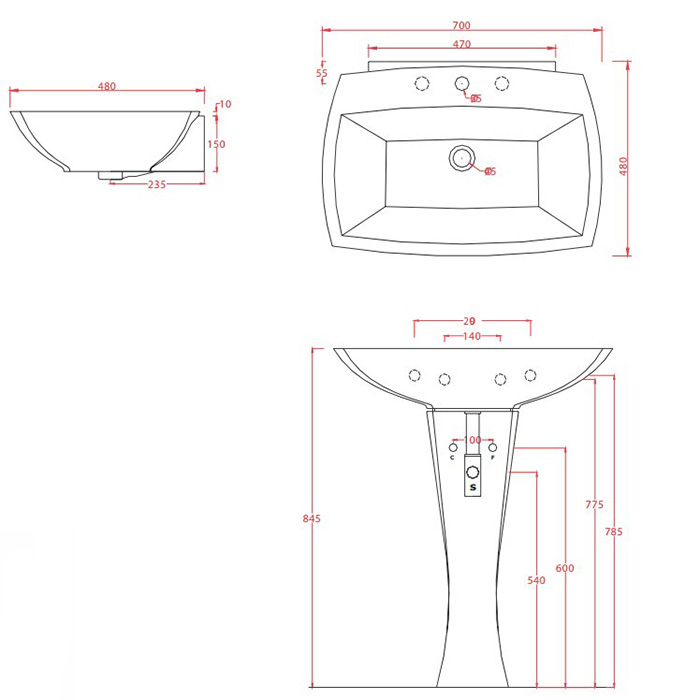 ArtCeram Jazz Пьедестал для раковины напольный, цвет: glossy white JZC003 01 00