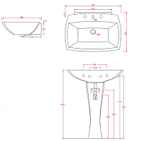 ArtCeram Jazz Пьедестал для раковины напольный, цвет: glossy white JZC003 01 00