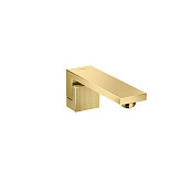 Axor Edge Излив настенный для ванны 19 см, с алмазной огранкой, цвет: полированное золото 46411990