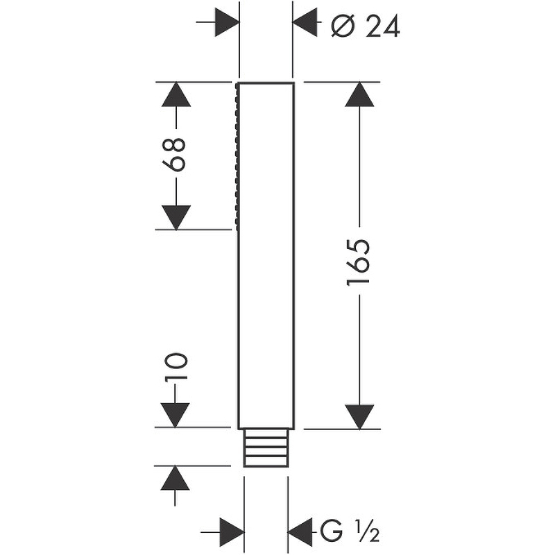 Axor Starck Ручной душ-"палочка" 1 вид струи, цвет: хром 10531000