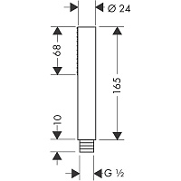 Axor Starck Ручной душ-"палочка" 1 вид струи, цвет: хром 10531000