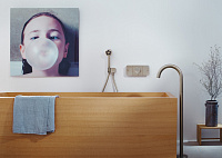 Axor Uno Излив напольный для ванны 22,6 см, аркообразный, цвет: матовый черный 38412670