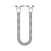 Axor Душевой шланг 125 см металлический, цвет: хром 28112000