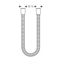 Axor Душевой шланг 160 см металлический, цвет: хром 28116000