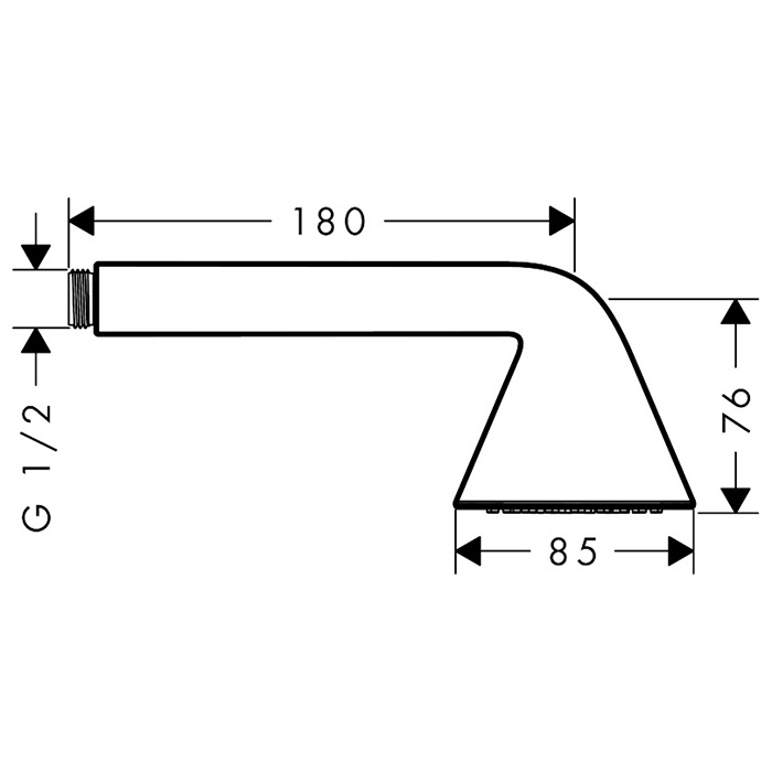 Axor Showers Ручной душ 1 вид струи, цвет: шлифованное розовое золото 26025310