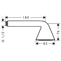 Axor Showers Ручной душ 1 вид струи, цвет: шлифованное розовое золото 26025310