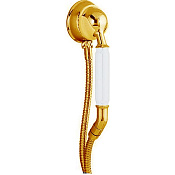 Cisal Arcana Toscana Душевой гарнитур: душевая лейка, шланг 120 см, вывод, цвет: 24k gold TS00303024