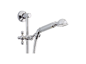 Cisal Arcana Душевой гарнитур: душевая лейка, шланг 150 см, штанга 60 см, цвет: chrome AR00311221