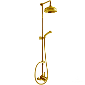 Cisal Arcana Ceramic Душевая стойка: термостатический смеситель, цвет: 24k gold AC00406024