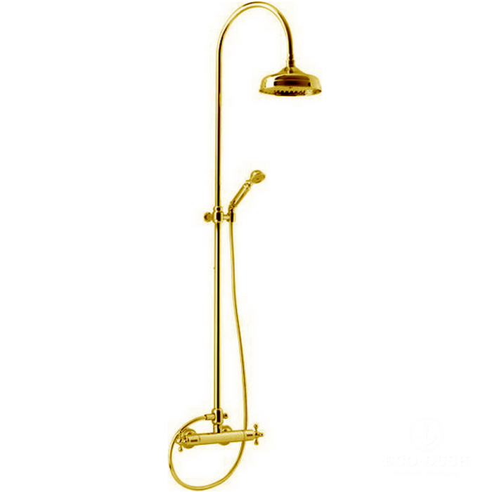 Cisal Arcana Ceramic Душевая стойка: термостатический смеситель, цвет: 24k gold AC00408024