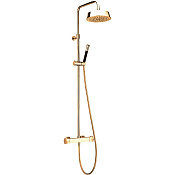 Cisal Cherie Душевая стойка: термостатический смеситель, с верхним душем, цвет: 24k gold CEC8201024