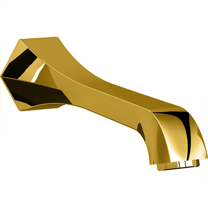 Cisal Cherie Излив настенный для ванны 20 см, цвет: 24k gold CE00024024