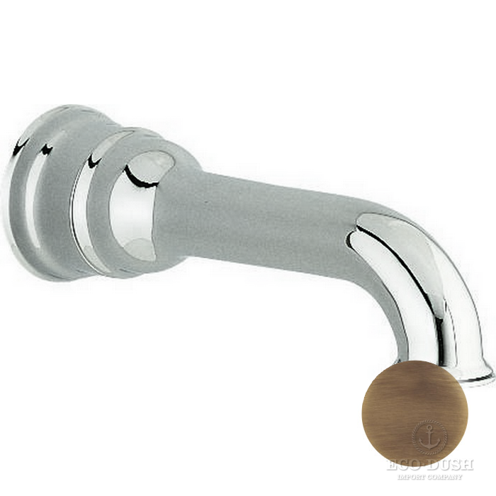 Cisal Arcana Излив настенный для ванны 22 см, цвет: antique bronze AR00024227