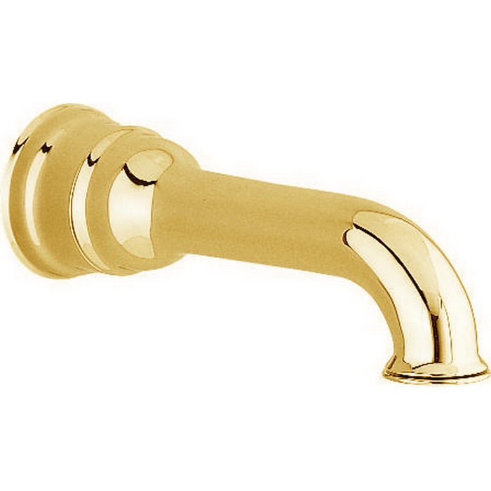 Cisal Arcana Излив настенный для ванны 22 см, цвет: 24k gold AR00024224