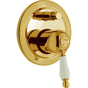Cisal Arcana Empress Смеситель для душа встраиваемый на 2 потребителя, цвет: 24k gold EM00210024
