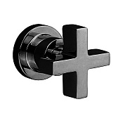 Cisal Barcelona Запорный вентиль 3/4, внутренняя и внешняя часть, цвет: night black BA00030340