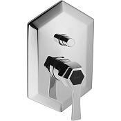 Cisal Cherie Смеситель для душа встраиваемый на 2 потребителя, цвет: chrome/matt black CH0021006T