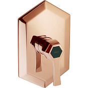 Cisal Cherie Смеситель для душа встраиваемый на 1 потребитель, цвет: rose gold/night black CH0030007E