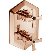 Cisal Cherie Смеситель термостат. для душа встраиваемый на 1 потребитель, цвет:rose gold/night black CX0093007E