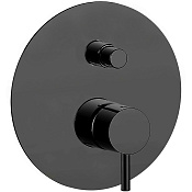 Cisal Less New Смеситель для душа встраиваемый на 2 потребителя, цвет: night black LN00210040