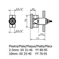 Cisal Встраиваемая часть запорного вентиля 3/4 ZA00333004