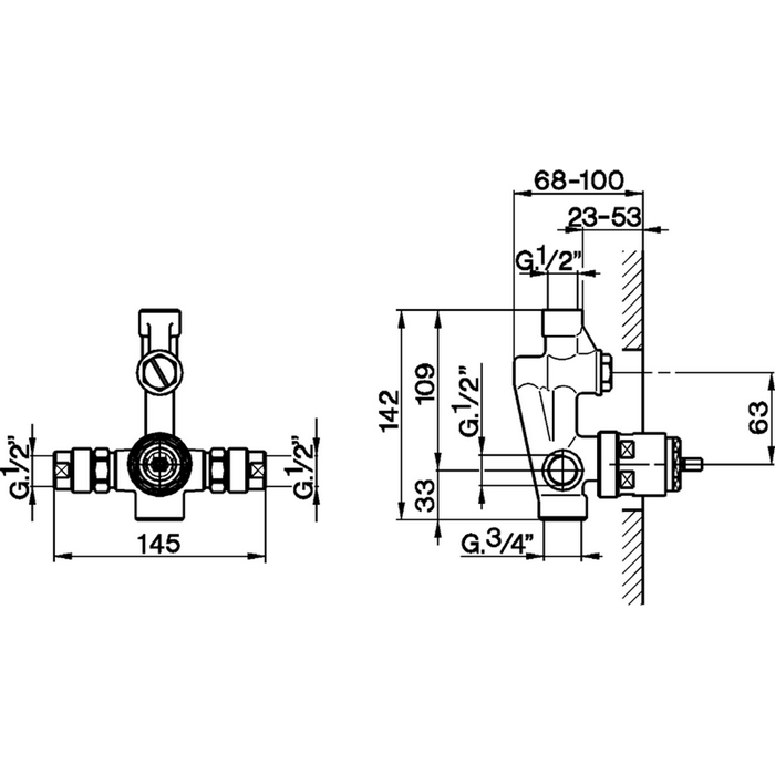 Cisal Встраиваемая часть смесителя для ванны/душа ZA00421004