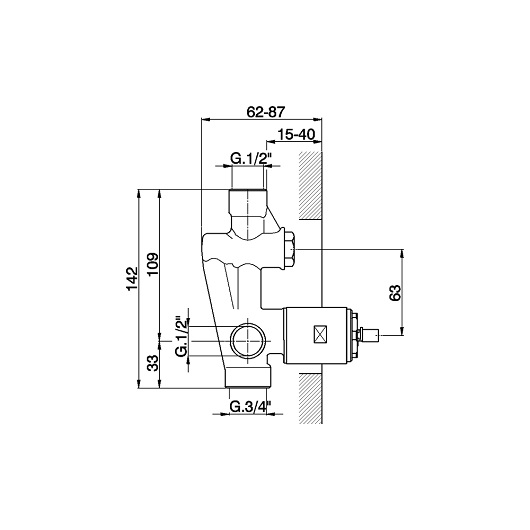 Cisal Встраиваемая часть смесителя для ванны/душа ZA00521004