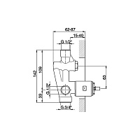 Cisal Встраиваемая часть смесителя для ванны/душа ZA00521004