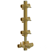 Cisal Встраиваемая часть термостатического смесителя 3/4 на 3 потребителя ZA01V30004