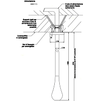 Gessi Goccia Излив потолочный 160 см, цвет: chrome 33699#031