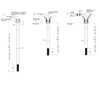 Gessi Inciso Излив потолочный, высота под заказ, цвет: finox brushed nickel 58299#149