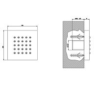Gessi Rettangolo Душевая форсунка, цвет: chrome 32973#031