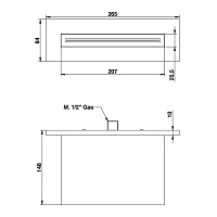 Bongio Soffioni Излив настенный каскад, хром 00890CRPR