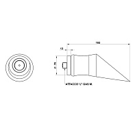 Bongio Soffi Встраиваемый излив для раковины, цвет белый/хром 60978CR44