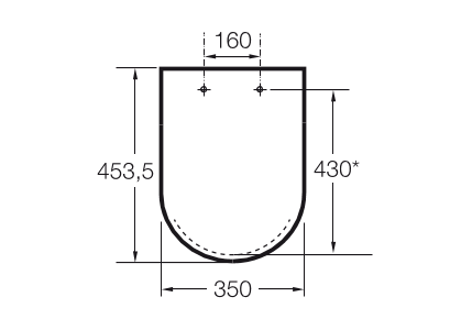 Roca The Gap Крышка-сиденье петли хром 801470004