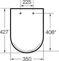 Roca Gap Clean Rim Крышка-сиденье для унитаза, с микролифтом, крепление хром, цвет: белый глянцевый 801732004