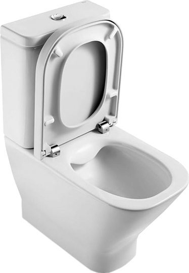 Roca Gap Clean Rim Чаша напольного унитаза 35х60 см, безободковый, цвет: белый глянцевый 34273700H