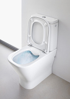 Roca Gap Clean Rim Чаша напольного унитаза 35х60 см, безободковый, цвет: белый глянцевый 34273700H