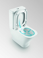 Roca Gap Clean Rim Чаша напольного унитаза 35х60 см, безободковый, цвет: белый глянцевый 34273700H