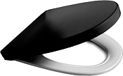 Roca Victoria Nord Black Edition Крышка-сиденье для унитаза, с микролифтом, цвет: черно-белый ZRU9302627