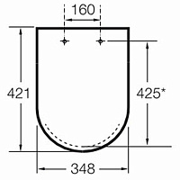 Roca Victoria Крышка-сиденье для унитаза, с микролифтом, крепление хром, цвет: белый глянцевый ZRU8013920