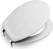 Roca Victoria Крышка-сиденье для унитаза, с микролифтом, крепление хром, цвет: белый глянцевый 801392004