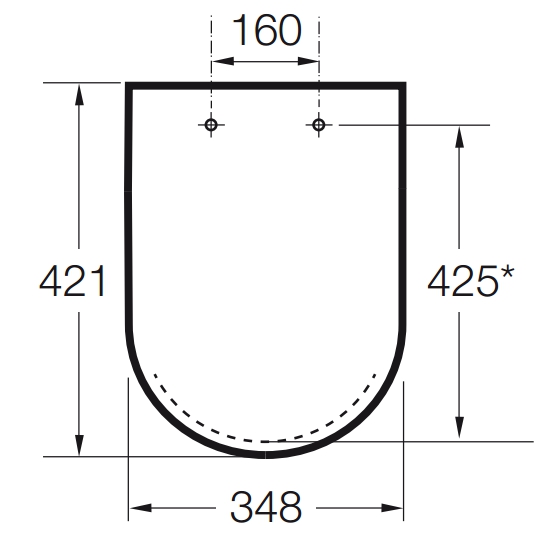 Roca Victoria Крышка-сиденье для унитаза, без микролифта, крепление хром, цвет: белый глянцевый ZRU8013900
