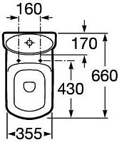 Roca Dama Senso Крышка-сиденье для унитаза, без микролифта, крепление хром, цвет: белый глянцевый 801511004