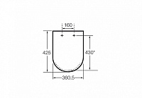 Roca Dama Senso Крышка-сиденье для унитаза, с микролифтом, крепление хром, цвет: белый глянцевый 801512004