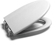 Roca America Крышка-сиденье для унитаза, с микролифтом, крепление хром, цвет: белый глянцевый 801492004