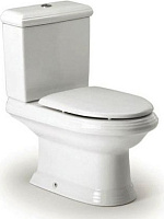 Roca America Крышка-сиденье для унитаза, с микролифтом, крепление хром, цвет: белый глянцевый 801492004