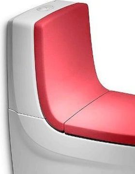 Roca Khroma Спинка для унитаза 39х40h см, дюропласт, цвет: красный матовый 80165AF3T