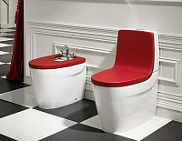 Roca Khroma Спинка для унитаза 39х40h см, дюропласт, цвет: красный матовый 80165AF3T